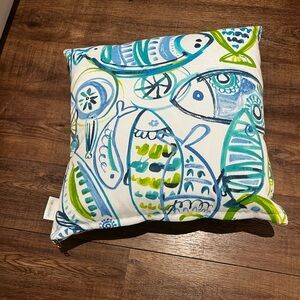 NWOTs Solarium indoor outdoor fish pillow